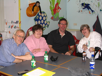 Pete and Liz Dalby, Andy Hogg and Sandra Rae